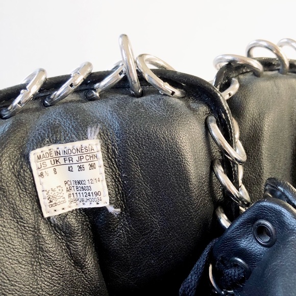 Adidas x Jeremy Scott Instinct Hi Ring Black Leather Sneakers - Picture 7 of 7